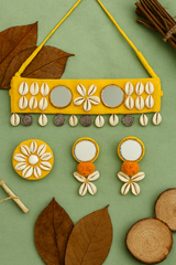 Handcrafted shell charm set