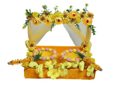 Bliss Floral Haldi Platter