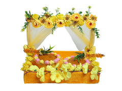 Bliss Floral Haldi Platter