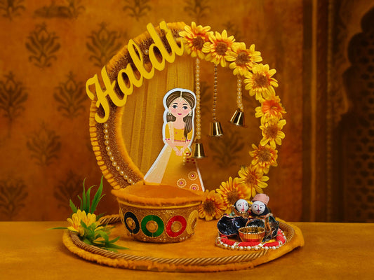 Bridal Bliss Haldi Thali