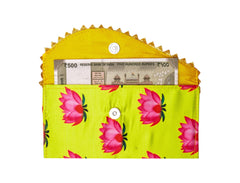 Bright Satin Lotus Shagun Envelope