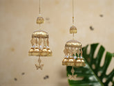 Elegant Golden Bridal Kaleera with Butterfly Detailing