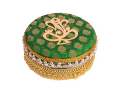 Decorative Ganpati Ladoo Container - green (pack of 2)