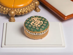 Decorative Ganpati Ladoo Container - green (pack of 2)