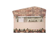 Elegant Cream Floral Shagun Envelope(Pack of 10)