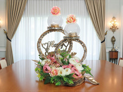 Elegant Duo Circle Ring Holder