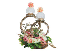 Elegant Duo Circle Ring Holder