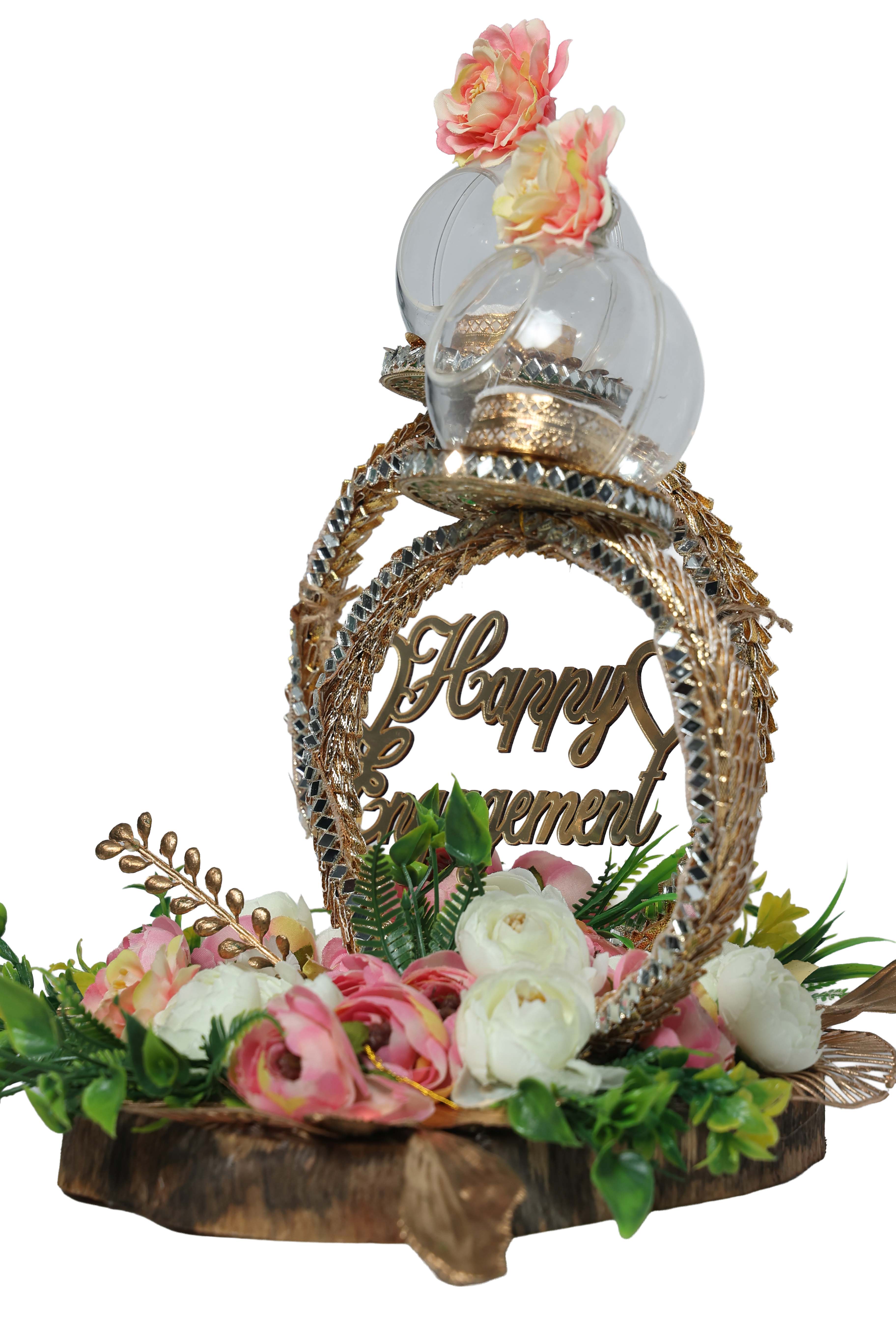 Elegant Duo Circle Ring Holder