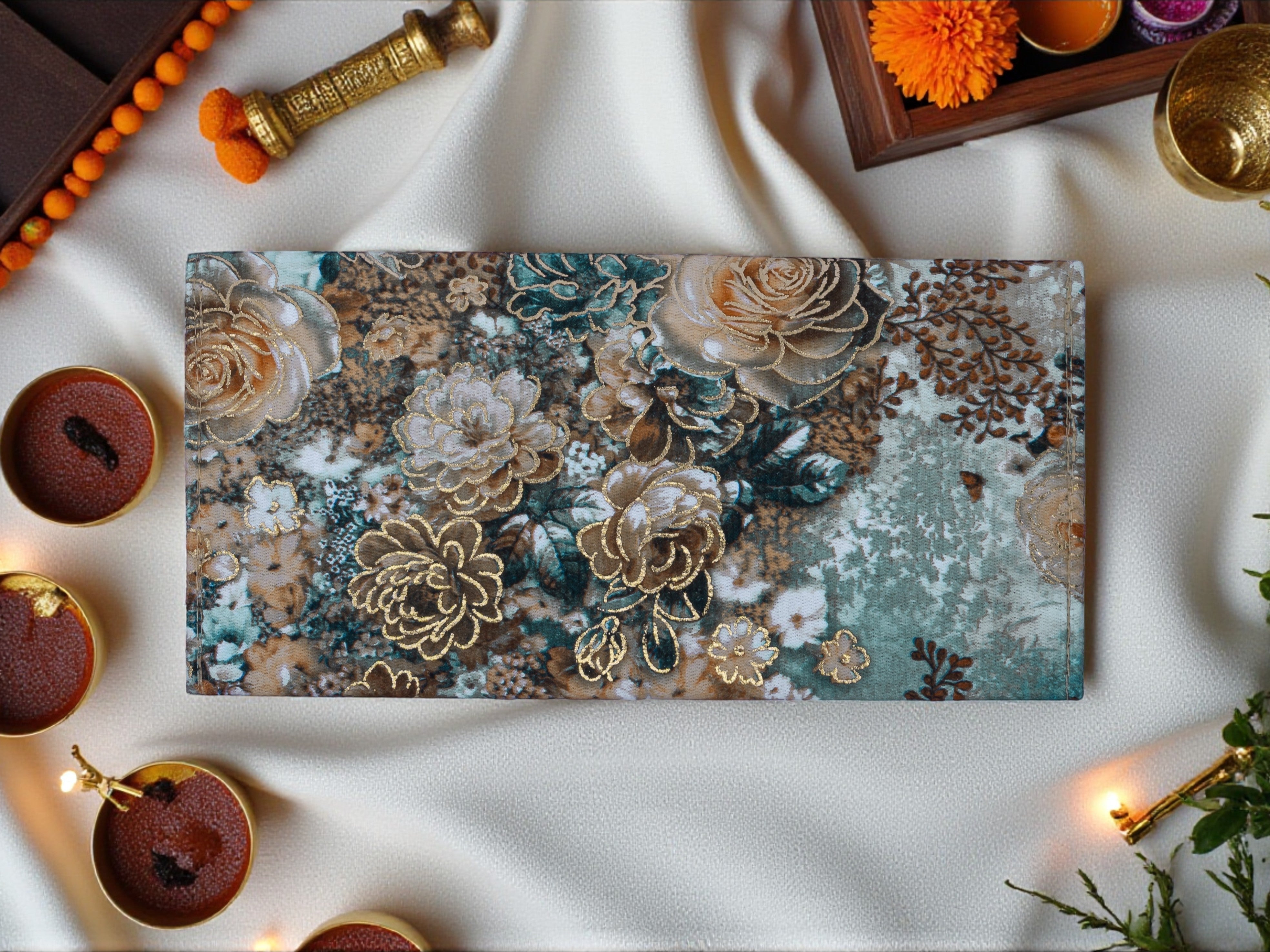 Elegant Floral Fabric Shagun Envelope