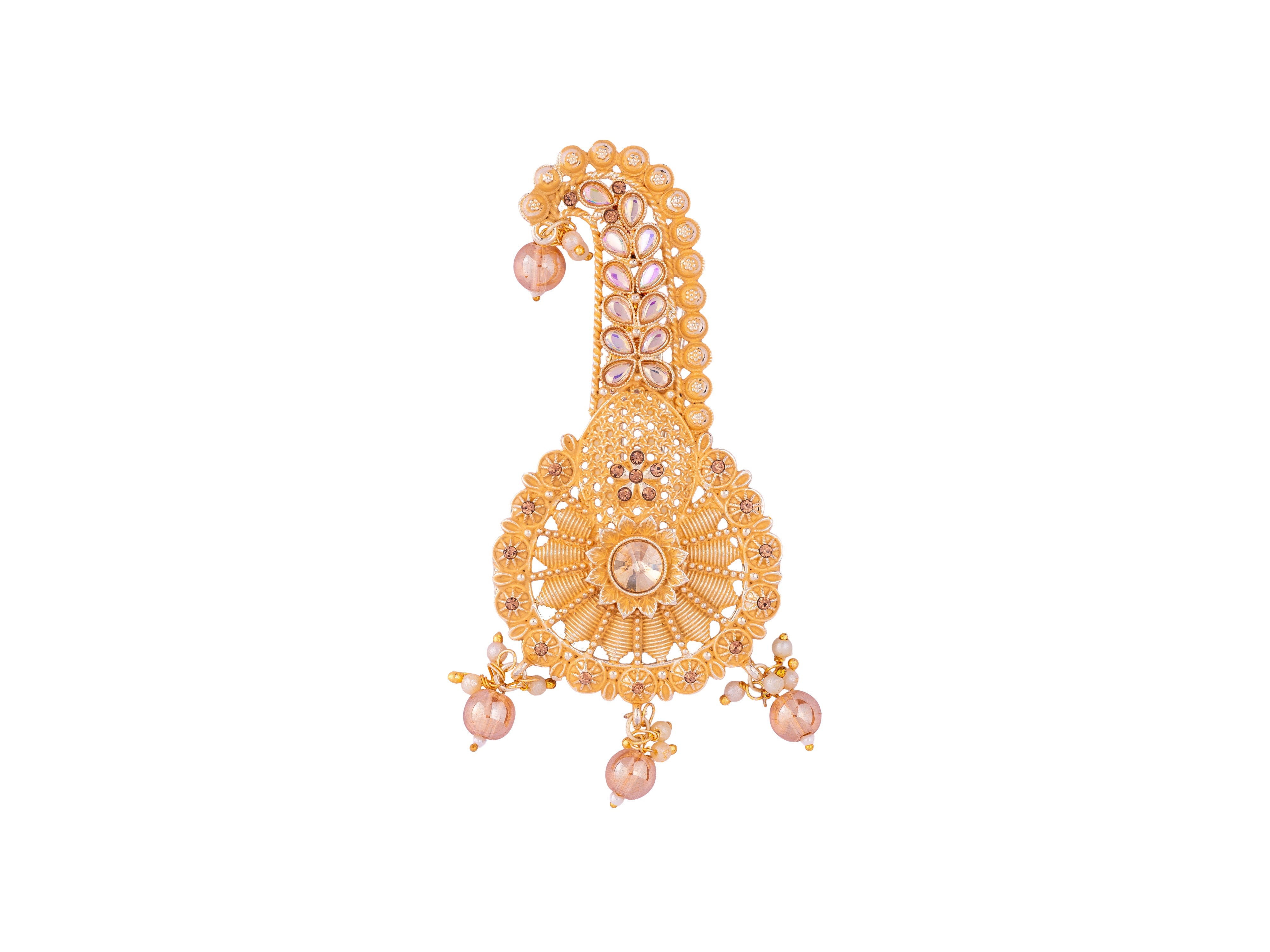 Elegant Groom kalgi with Stone Embellishments