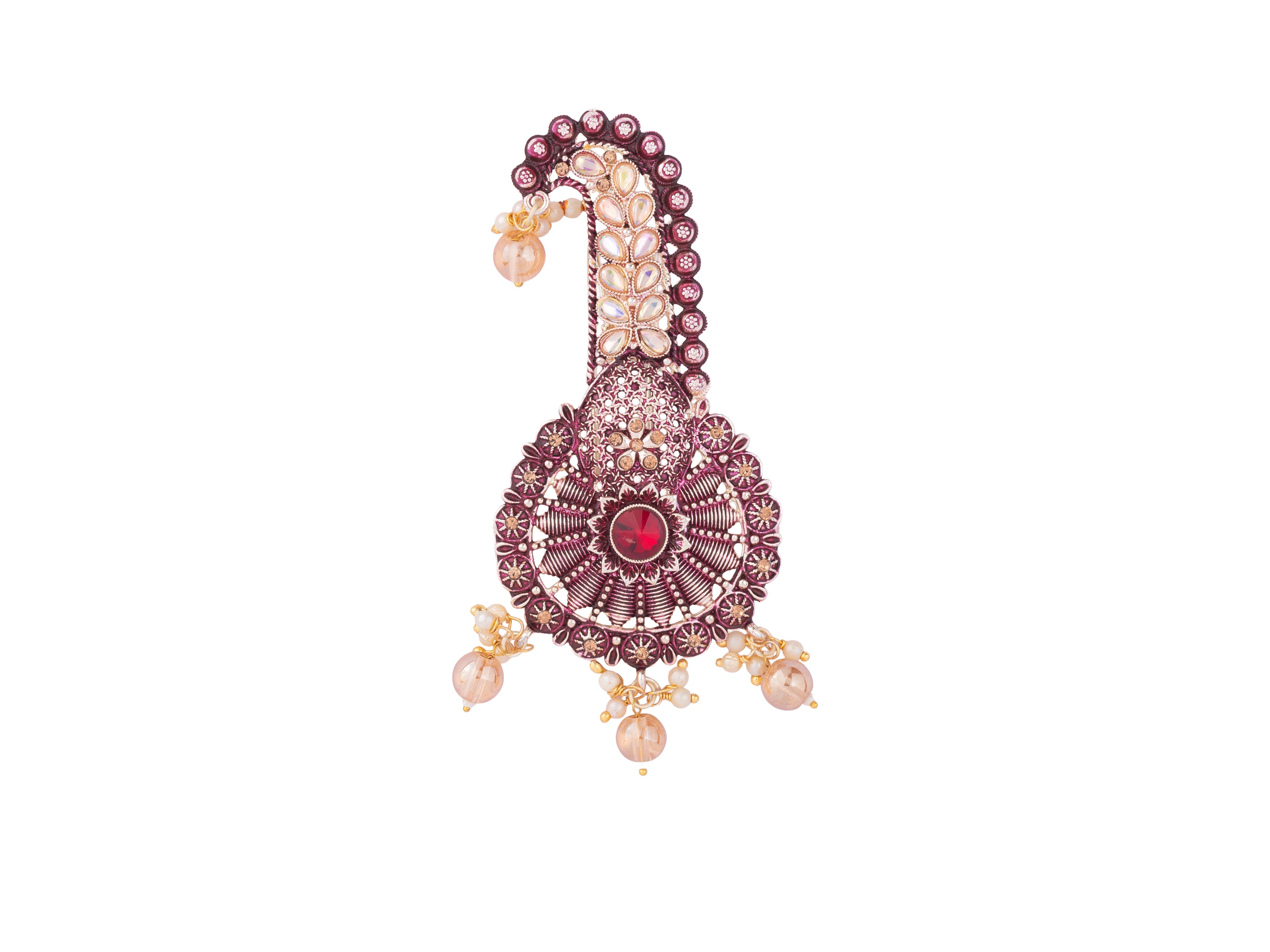 Elegant Groom kalgi with Stone Embellishments