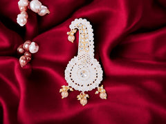 Elegant Groom kalgi with Stone Embellishments