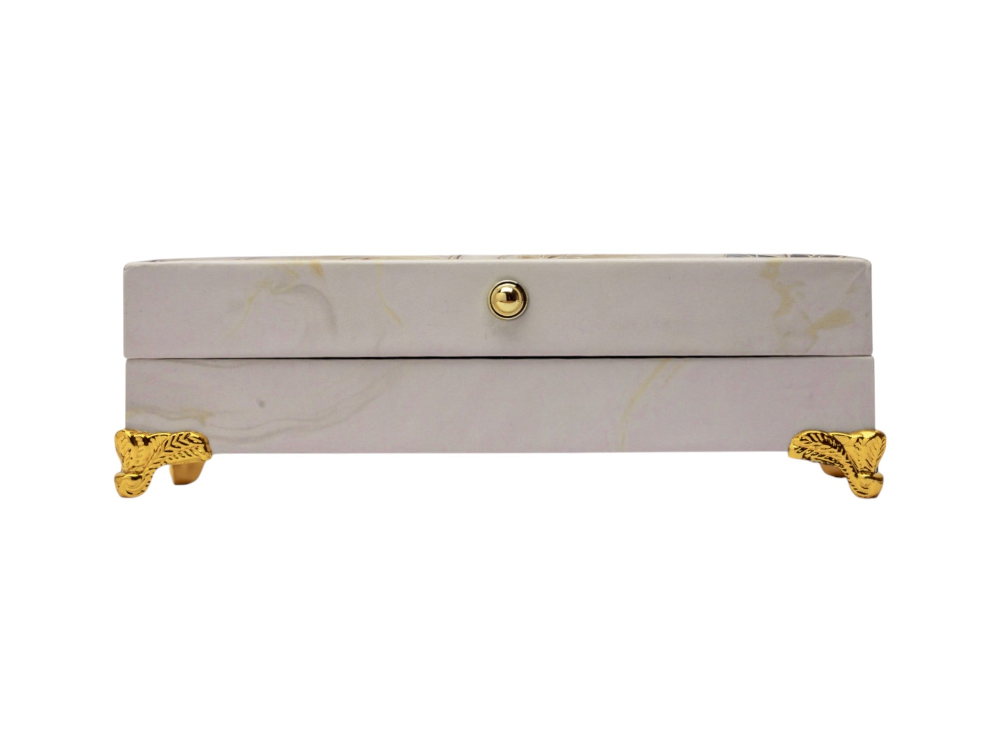 Elegant Multicolor Leaf Design Cash Box