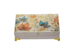 Elegant Multicolor Leaf Design Cash Box