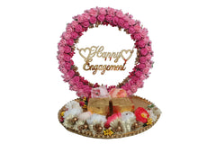 Floral Bliss Engagement Ring Platter - Pink