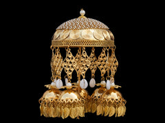 Elegant Golden Bridal Kaleera with Ganapati Detailing