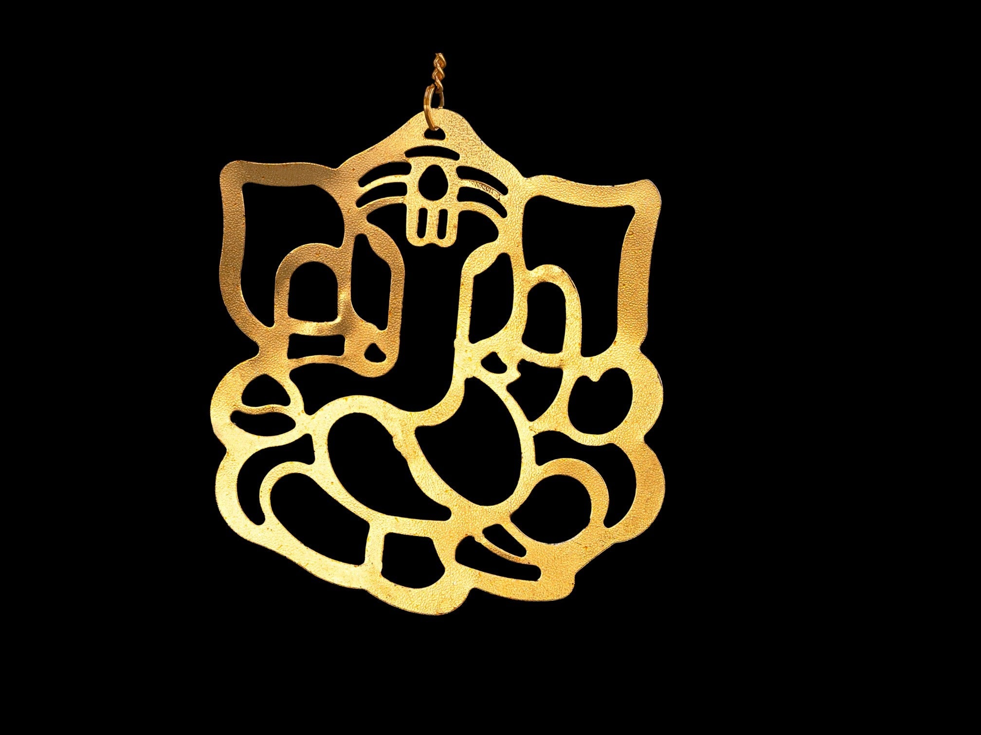 Elegant Golden Bridal Kaleera with Ganapati Detailing