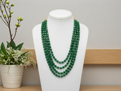 Elegance in Style Green beaded groom mala