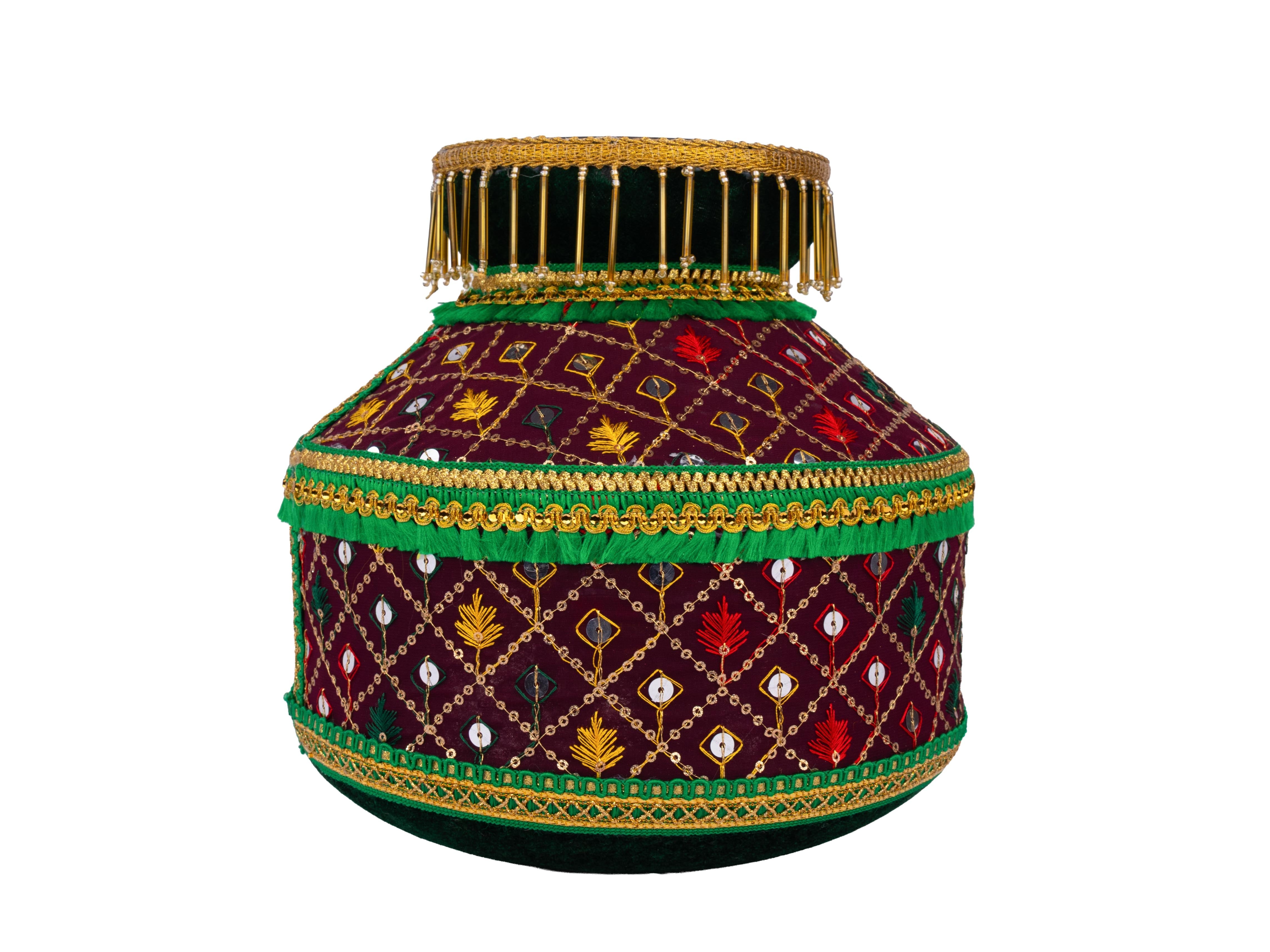 Ghadoli Zardosi Maroon