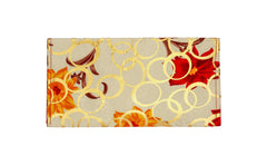 Glossy Circular Golden Fabric Shagun Envelope