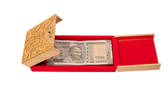 Gold Embossed Ornate Cash Box Small