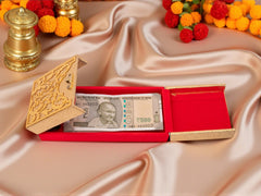 Gold Embossed Ornate Cash Box Small