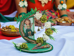 Green Grace Mehndi Platter
