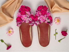 Gulaabi Nazar – Bold Bridal Floral Juti