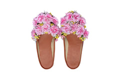 Gulabi Gulshan Floral Juti – Soft Pink Delight