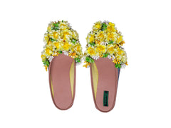 Haldi Hues Floral Juti – Sunshine Bloom