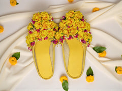 Haldi Hues – Sunshine Floral Juti