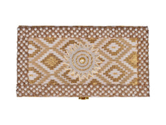 Handcrafted Pearl & Brocade Chooda Box - Golden