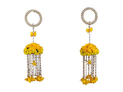 Handmade Bridal Floral Kaleera - Yellow