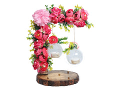 Hanging Bloom Ring Platter - Pink