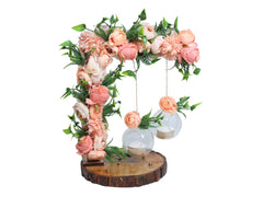 Hanging Bloom Ring Platter - Peach