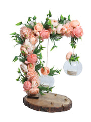 Hanging Bloom Ring Platter - Peach