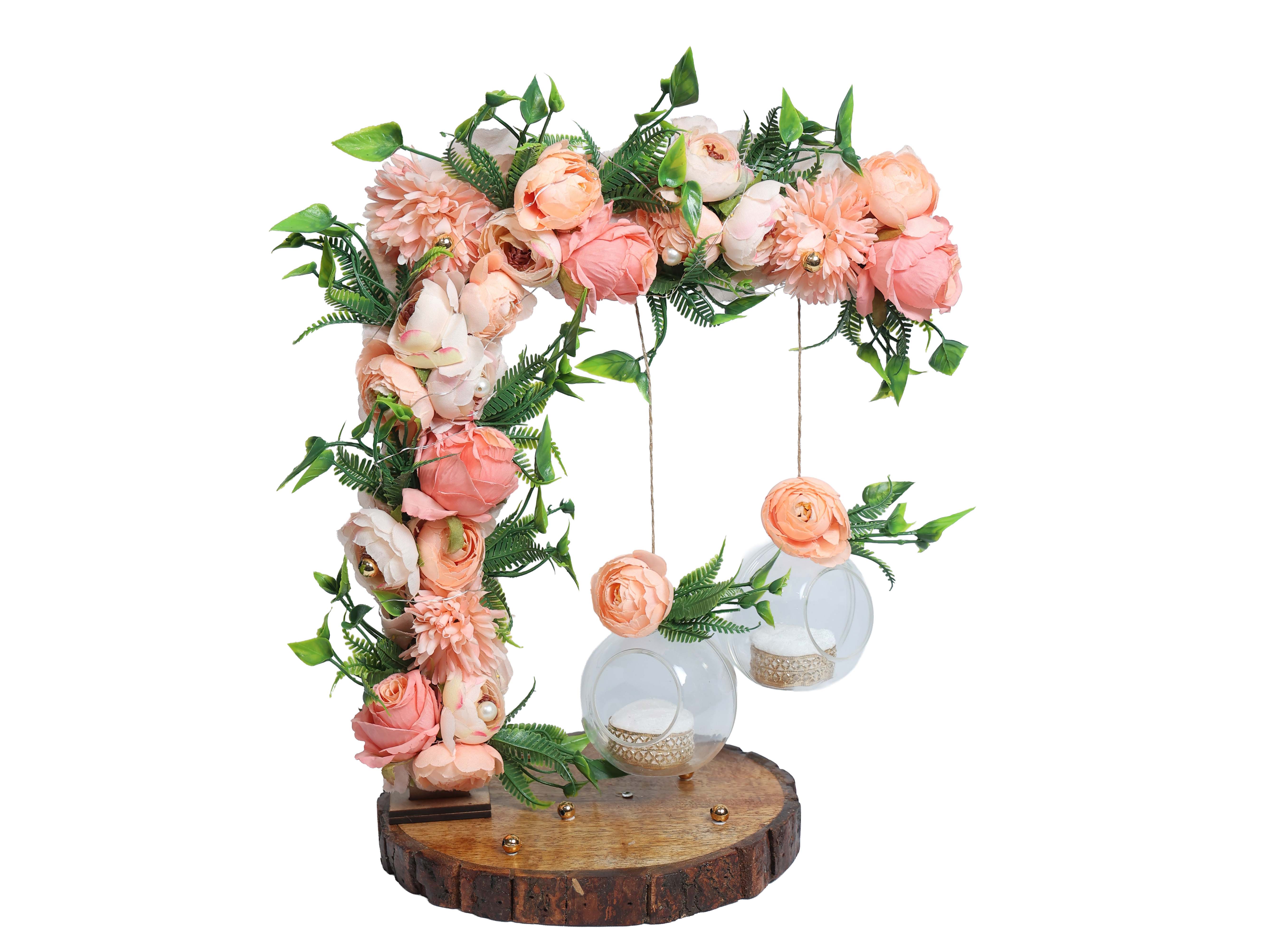Hanging Bloom Ring Platter - Peach