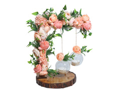Hanging Bloom Ring Platter - Peach
