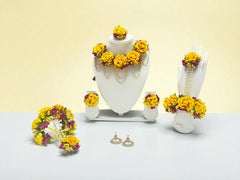 Haldi Hues Floral Jewellery Set