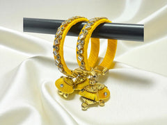 Yellow Hanging Bangles Pairs
