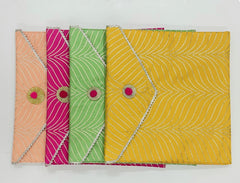 Silk Pink Saree Cover with Gold Zari Pattern