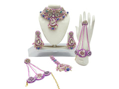 Handcrafted Multicolor Pastel Zardozi Jewellery