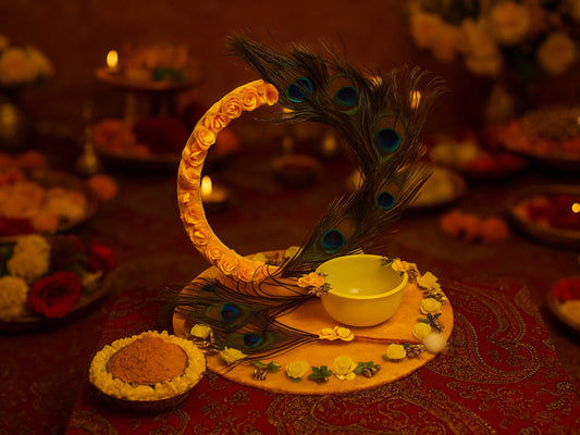 Krishna Leela Haldi Platter