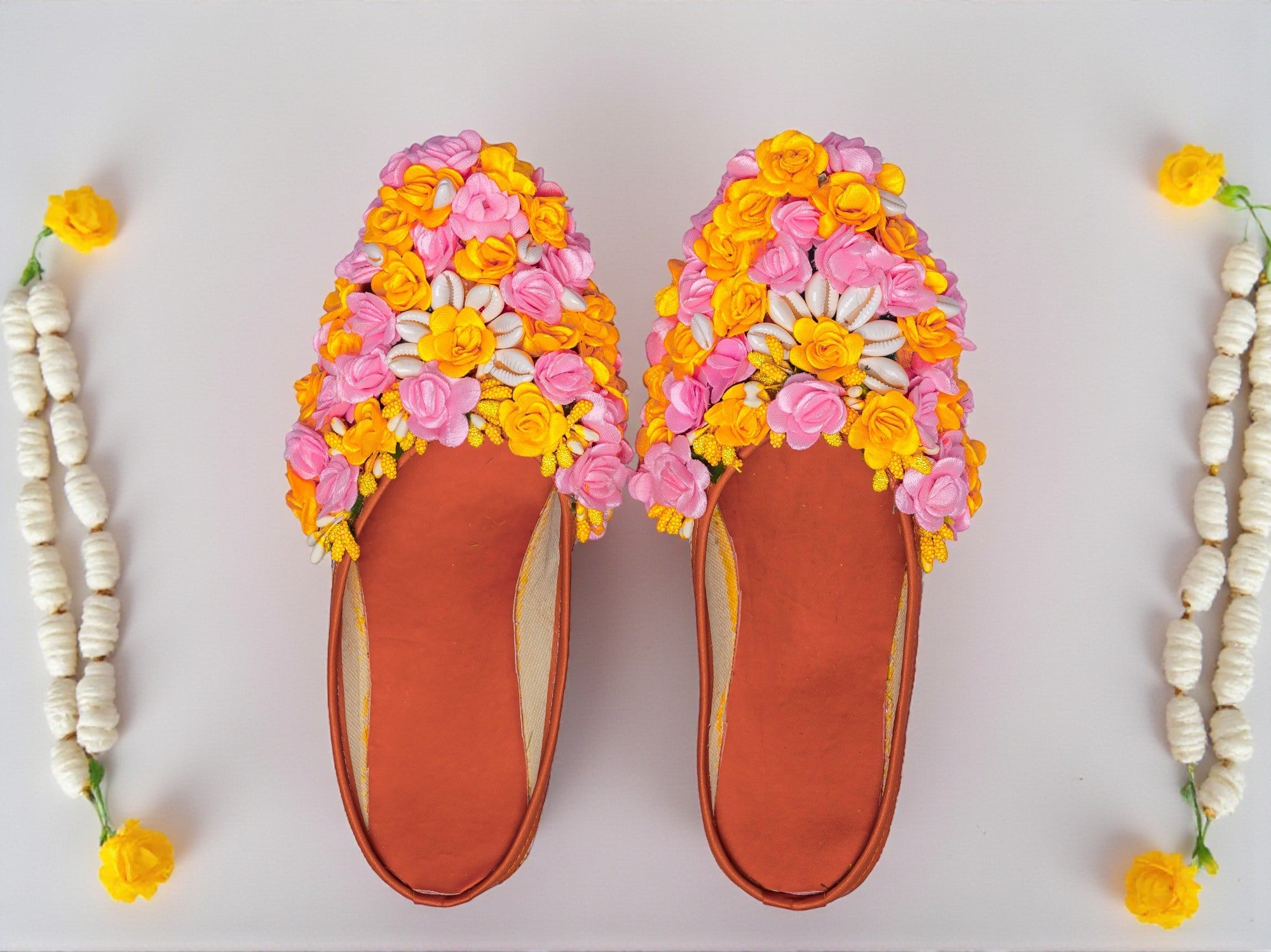 Marigold Blush Floral Juti