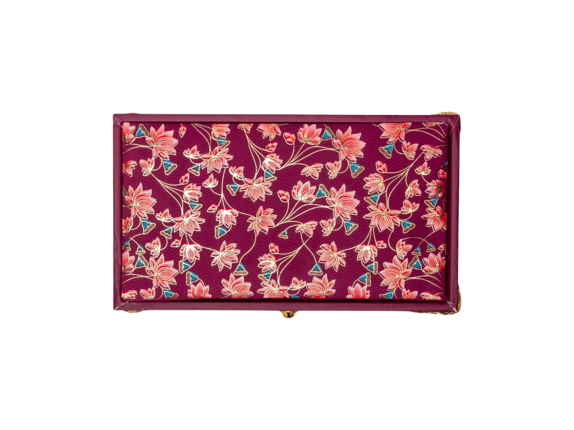 Maroon Floral Cash Gift Box