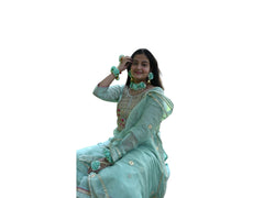 Mint Elegance Bridal Floral Jewellery