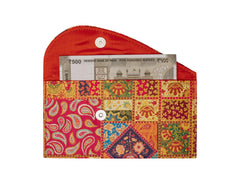 Multicolor Patchwork Print Shagun Envelope