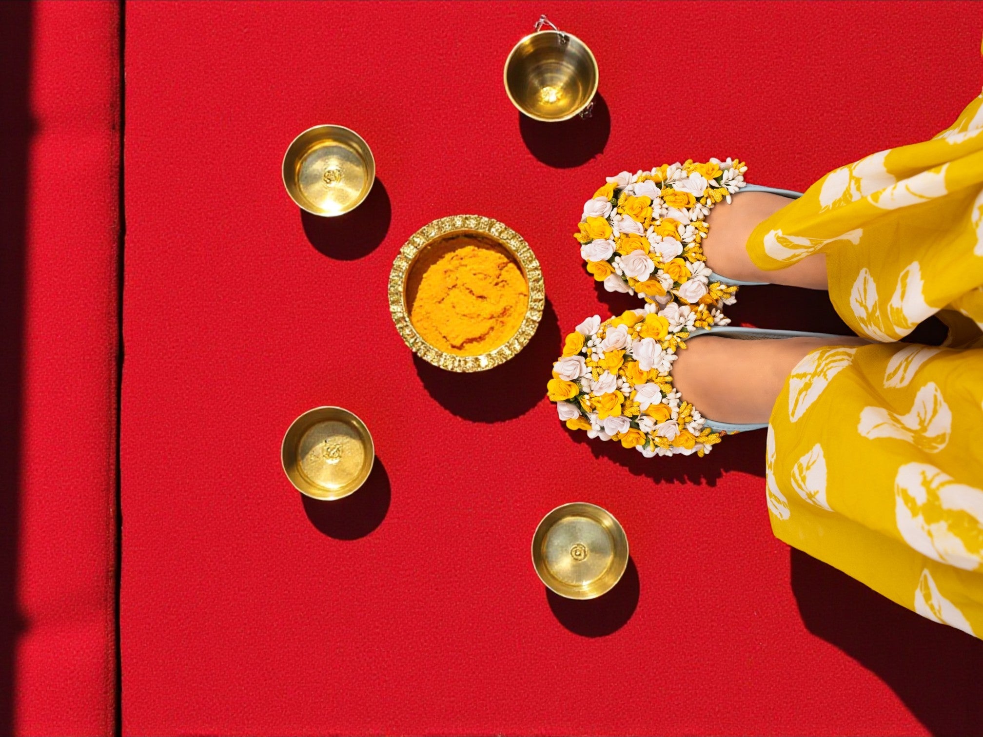 Phoolon Ki Chaap – Floral Haldi Juti