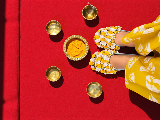 Phoolon Ki Chaap – Floral Haldi Juti