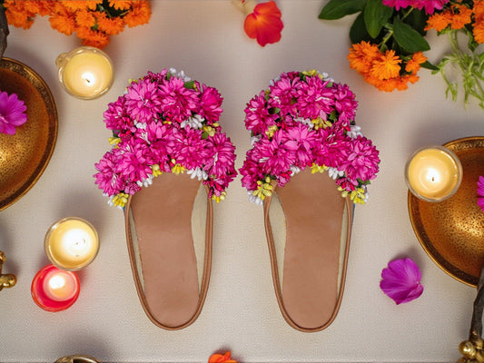 Phoolon Wali Juti – Fuchsia Bliss